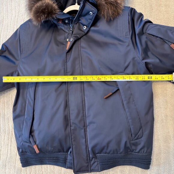 🧥 Andrew Marc Alpine Jacket – Men’s XL – Dark Gray – Real Fur Trim 🧥 - Picture 3 of 13